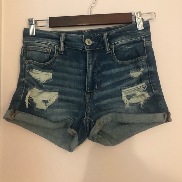 American Eagle High Ripped Jean Short - Picture 2 of 7